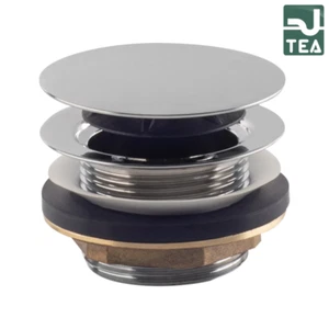 PILETTA TEA DA 1''1/2 CLIC-CLAC IN OTTONE CROMATO PER VASCA SENZA TROPPO PIENO - - Foto 1 di 2