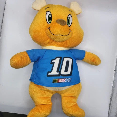 NASCAR #10 Plush Orange Bear Made By Kelly toy Production 11/2016 Cover