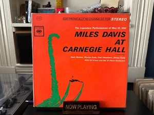 MILES DAVIS - At Carnegie Hall - 1962 Columbia two eye LIVE JAZZ LP - Picture 1 of 4