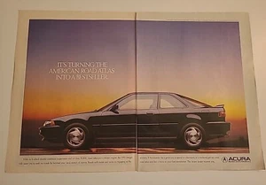 Acura Intregra Print Ad 1991 16x11 Vintage Great To Frame - Picture 1 of 1