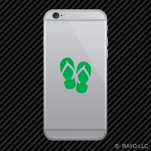 (2x) Chanclas Adhesivo Teléfono Celular Móvil Playa Hawaiana Muchos Colores Foto 1 de 1