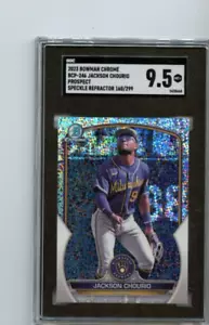 Bowman Draft Jackson Chourio 2023 #BDP-146 Speckle ⭐️💥🎯 Calificación SGC 9,5/299 - Imagen 1 de 2