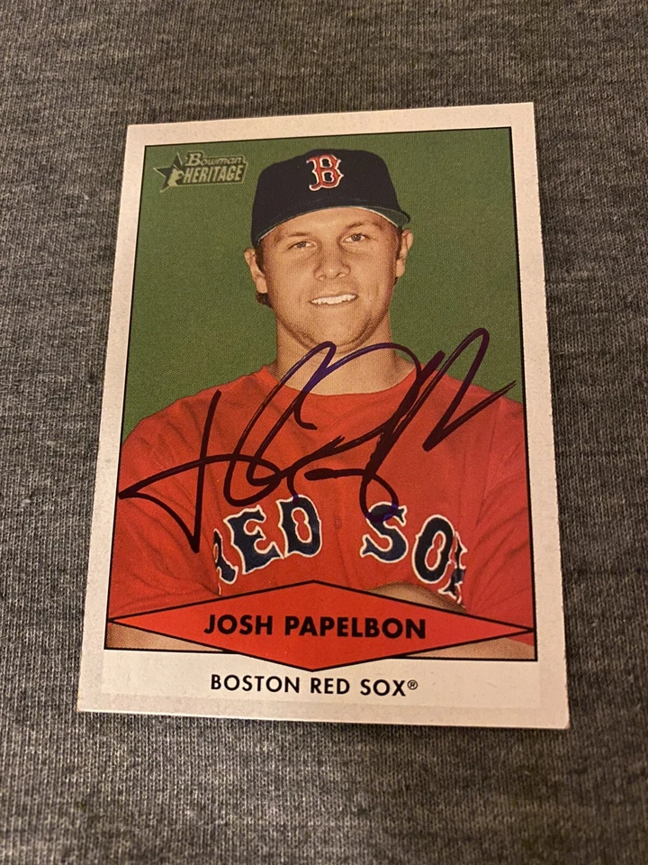 2007 Bowman Heritage Prospects #BHP67 Josh Papelbon  Signed Auto Autograph Card - Image 1 of 1