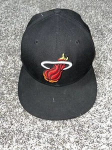 MIAMI HEAT HWC NBA New Era 7 1/4 Fitted Hardwood Classics Overtime Hat Cap - Picture 1 of 3