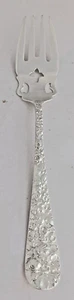 Stieff Rose by Stieff Fish Fork Pierced 6 1/4" - Picture 1 of 4