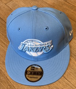 baby blue lakers hat