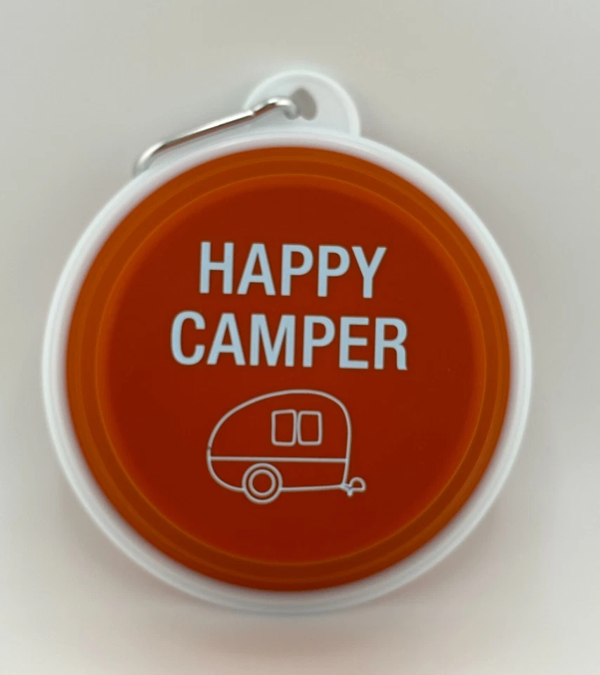 Cuenco de agua de comida de silicona plegable para perros gatos 13,5 oz contenedor de viaje cotización divertida Foto 1 de 4