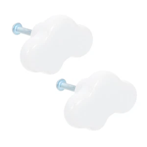Ceramic Handle Child Furniture Accessory Adorable Cloud Pull Knob - Picture 1 of 12