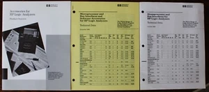 Lote de 3 folletos de producto 1994 HP HEWLETT PACKARD analizador lógico accesorios especificaciones - Imagen 1 de 2