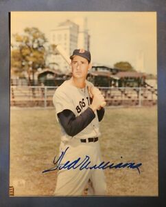 Ted Williams Boston Red Sox Signed Autographed Vintage 8x10 Photo PSA Genuine