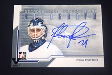 Felix Potvin 2013-14 In the Game Decades 1990s Autograph Signature #A-FP Leafs
