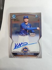 2023 Bowman Chrome Yonatan Henriquez Auto Autograph Card #CPA-YHE Baseball MLB