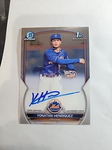 2023 Bowman Chrome Yonatan Henriquez Auto Autograph Card #CPA-YHE Baseball MLB