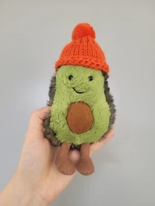 "Jellycat Amuseable Cozi Aguacate Papaya - Aguacate con Gorro Naranja Pequeño 6""" - Imagen 1 de 7