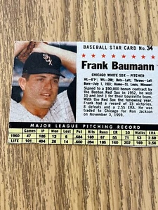 1961 Post Frank Baumann Chicago White Sox #34 - C2 - Bild 1 von 4