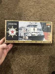 Texaco Fire Chief Schlepper Druckguss Coin Bank Boot 2000 Millennium Ed. Ertl VERSIEGELT - Bild 1 von 3
