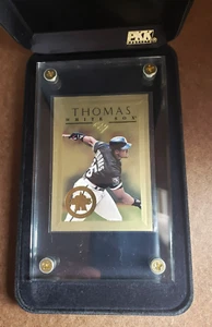 1996 LEAF GOLD STARS FRANK THOMAS MLB Baseball Card #1 22KT GOLD 1/15 White Sox - Picture 1 of 20