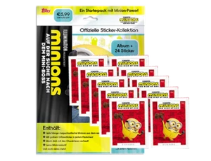 Pegatina Topps Minions 2022 búsqueda del mini jefe - 1 paquete inicial + 10 bolsas - Imagen 1 de 1