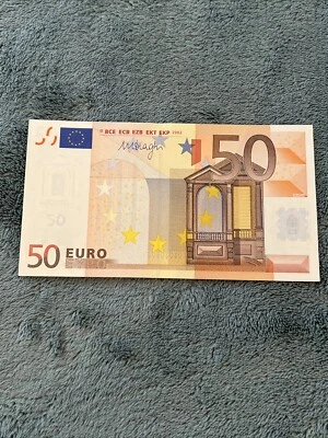 ANCIEN BILLET DE BANQUE DE 50 EUROS ANNÉE : 2002 - SIGNÉ MARIO DRAGHI - SÉRIE L - Photo 1/4
