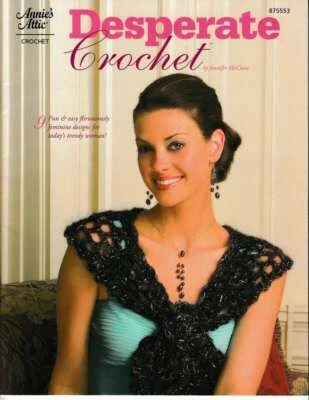 NEW DESPERATE CROCHET 9 FUN & EASY DESIGNS PONCHO/SHRUG/MORE!!! - Image 1 of 2