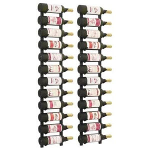 Tidyard 2 pcs Wall Mounted Racks Champagne Bottle Storage Shelf for 12 Z5R8 - Picture 1 of 6