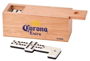 Professional Domino Set Corona Extra in Wooden Case