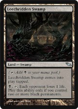 LEECHRIDDEN SWAMP X4 4 4X Shadowmoor MTG Magic the Gathering Cards DJMagic