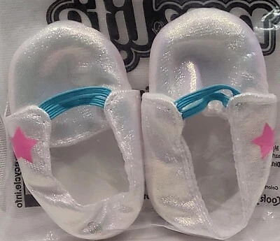 Zapatillas sin cordones blancas My Life As Iridescent para muñecas de 18" Foto 1 de 2