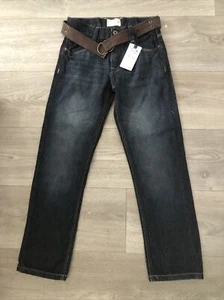 Boys 10 Jeans NEW Alexander Julian Colours Classic Straight Denim Belt - Picture 1 of 5