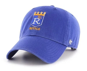 Gorra Cooperstown ajustable de limpieza 2025 Kansas City Royals Crown Blue '47 MLB - Imagen 1 de 4