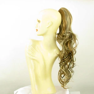 Pferdeschwanz lockig 65 cm Hellblond klar Poly Mesh Kupfer und Schokol 6 15613h4 - Picture 1 of 7