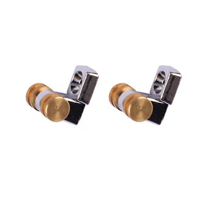 2 PIEZAS Rodillo de Guitarra Eléctrica Cuerda Árbol Latón Aleación de Zinc Rodillo Guía de Cuerdas - Imagen 1 de 12