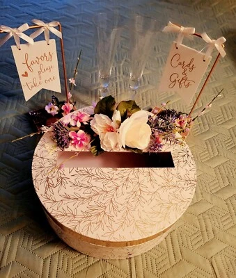 Soporte para sobre de boda hecho a mano - flautas para tostar - letreros de mesa Foto 1 de 4