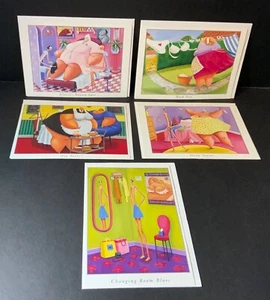 VTG 1998 Bottman Birthday Cards Lot (5) UNUSED Artist Sarah Jane Szikora Women - Picture 1 of 16