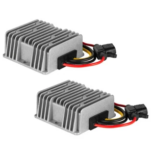 2pcs GOLF CART DC-DC 48V TO 12V 20 AMP VOLTAGE REDUCER CONVERTER 240W REGULATOR - Foto 1 di 5