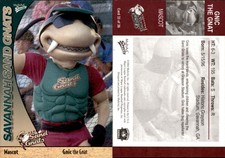 Gnic The Gnat 2004 MultiAd Savannah Sand Gnats #32 Card *AutographDen*