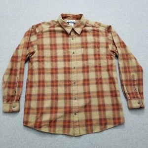 Camisa Columbia Para Hombre XL Cuadros Abotonada Manga Larga Bolsillo Western - Imagen 1 de 11