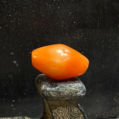 Natural Striped Old Agate Beads Ancient Tibetan DZI Beads Amulet 28×18mm #3358 - Image 1 of 4