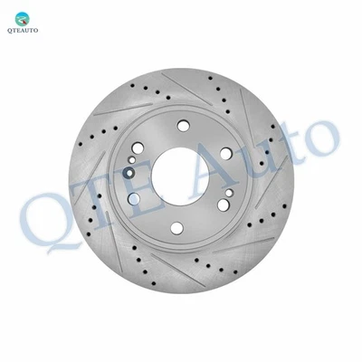 Front 1P Left 330mm Drilled Slotted Brake Disc Rotor For 2015-2020 GMC Yukon — 第 1/4 张图片