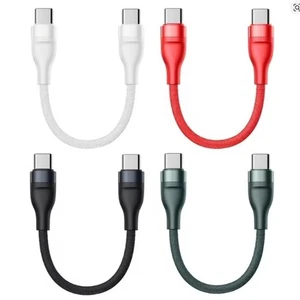 25cm Short USB Type C Cable To Type C Lead 66W Fast Charging for Samsung Ipad UK - Picture 1 of 10