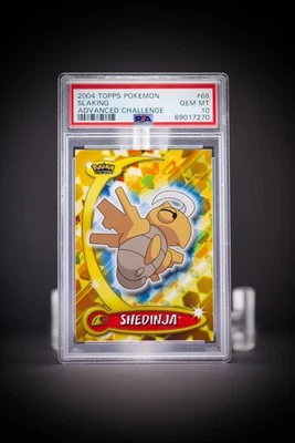 2004 Topps Pokemon Advanced Challenge Shedinja PSA 10 error label - Image 1 of 2
