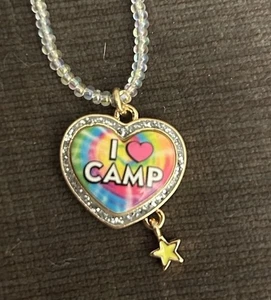 Handmade I heart summer camp necklace - Picture 1 of 2