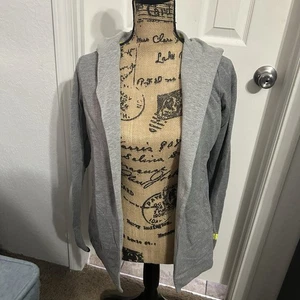 North Face Women’s Open Front Cardigan Style Jacket Size Medium Color Gray - Picture 1 of 7