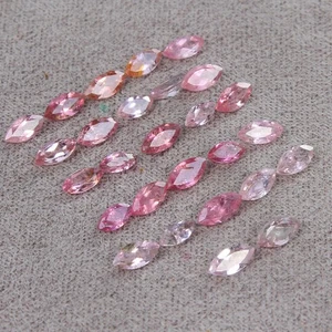 27 Pcs/3-4mm Natural Pink Rubellite Tourmaline AAA Marquise Loose Certified Gems - Picture 1 of 9