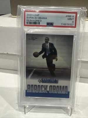 2023 Leaf ReImagined Re-Imagined PRESIDENT BARACK OBAMA  /320 Street Basketball - Image 1 of 2