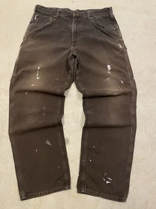Vintage Carhartt Carpenter Pants Men’s 36x32 Mocha Brown Relaxed Fit Baggy Y2K - Picture 1 of 17