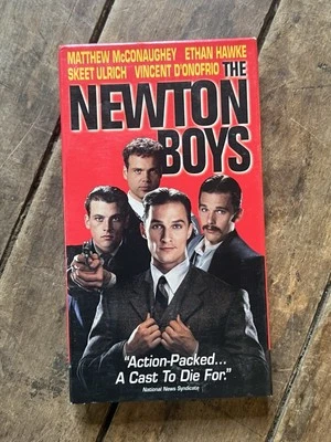 NEWTON BOYS - VHS Movie ( 1998 ) - Starring Mathew McConaughey & Ethan Hawke - Image 1 of 4