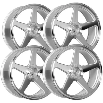 (Set of 4) Dolce Signature Stella 18x8.5 5x120 +35mm Silver Wheels Rims 18" Inch - Image 1 of 4