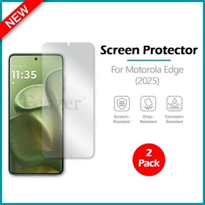 2-Pack LCD Clear HD Hydrogel Screen Phone Protector for Motorola Edge (2025) - Picture 1 of 4
