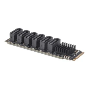 M.2 NVME PCI-E PCIE X4 X8 X16 A 6 Porte 3.0 SATA Scheda Adattatore Riser AS3681 - Afbeelding 1 van 1